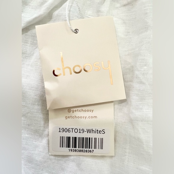 NWT Get Choosy Eyelet Sleeve Crop Top - Picture 5 of 5